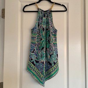 Lilly Pulitzer 100% Silk Halter Top